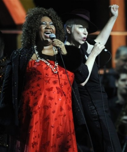 Annie Lennox and Aretha Franklin